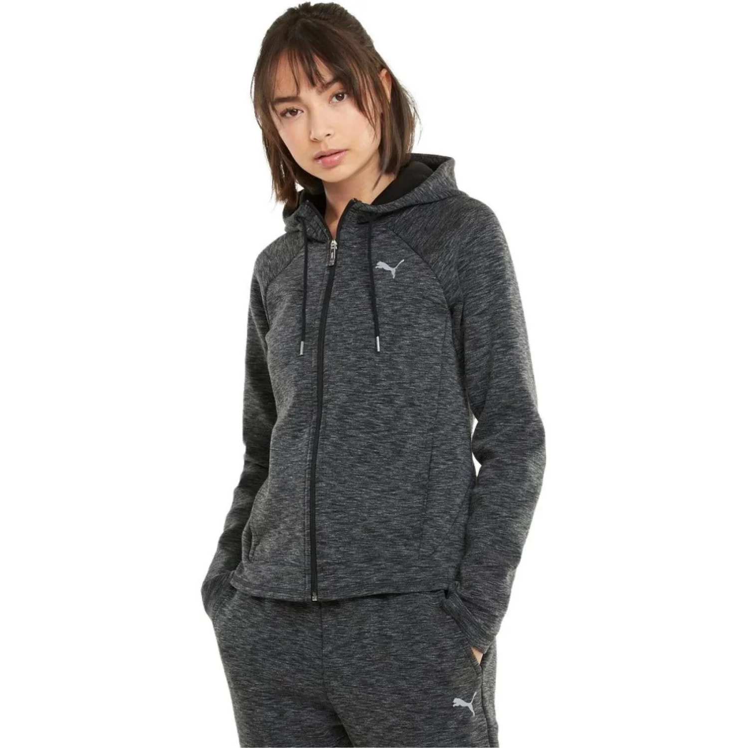 Sweatshirt Femme Puma Evostripe Full-Zip Hoodie 5 Sweatshirt Femme Puma Evostripe Full-Zip Hoodie – Image 3