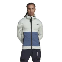 Veste De Trail Adidas Terrex Tech Flooce Light -Under Armour Boutique adidas hh9256 3 apparel on model standard view white