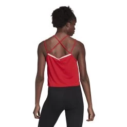 Débardeur Femme Adidas HEAT.RDY Running -Under Armour Boutique h45131 app on model back white