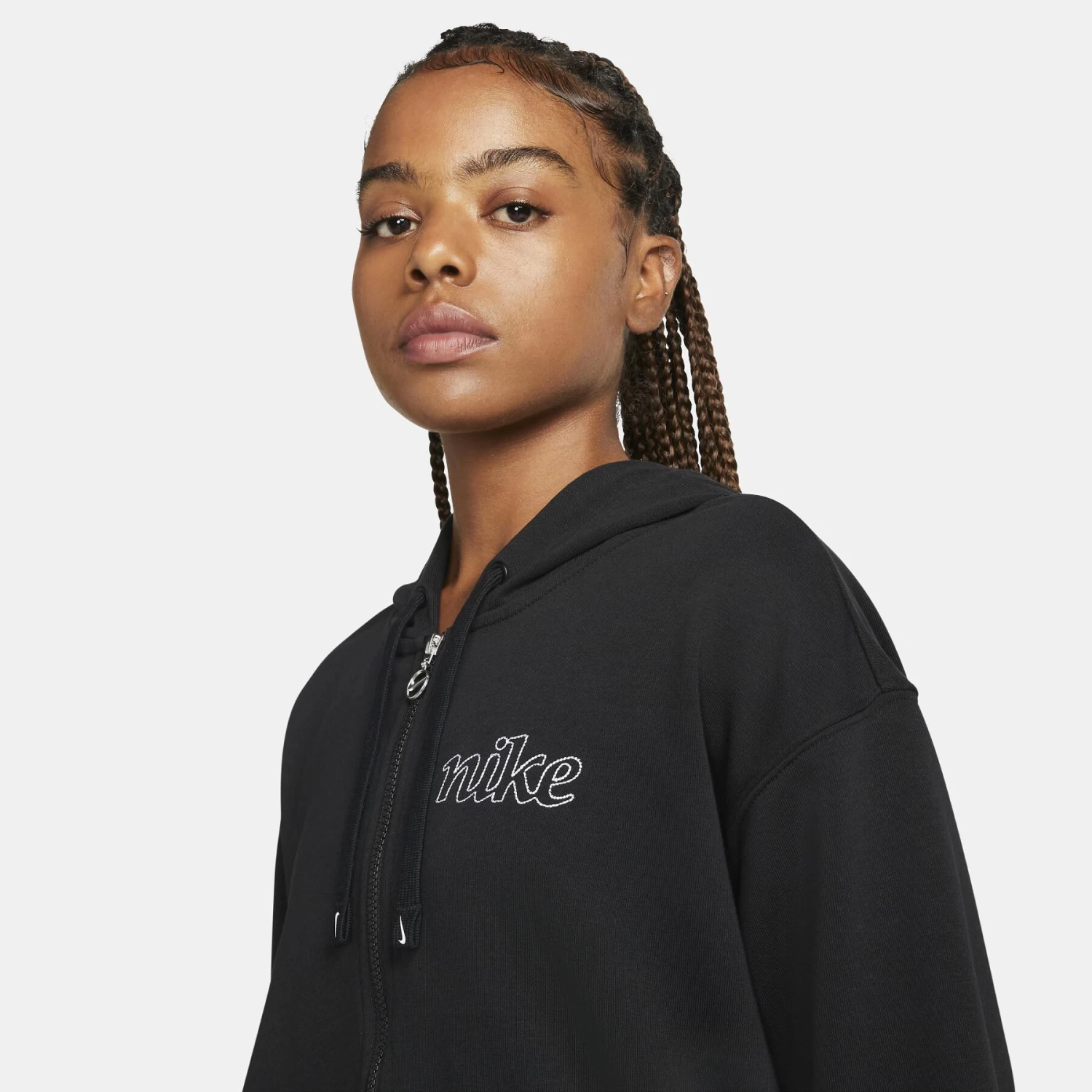 Sweatshirt Zippé à Capuche Femme Nike Dri-Fit Get Fit Graphic 5 Sweatshirt Zippé à Capuche Femme Nike Dri-Fit Get Fit Graphic – Image 3