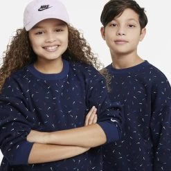 Sweatshirt Fille Nike Icon Fleece Logo Print -Under Armour Boutique nike dz0778 451 c prem