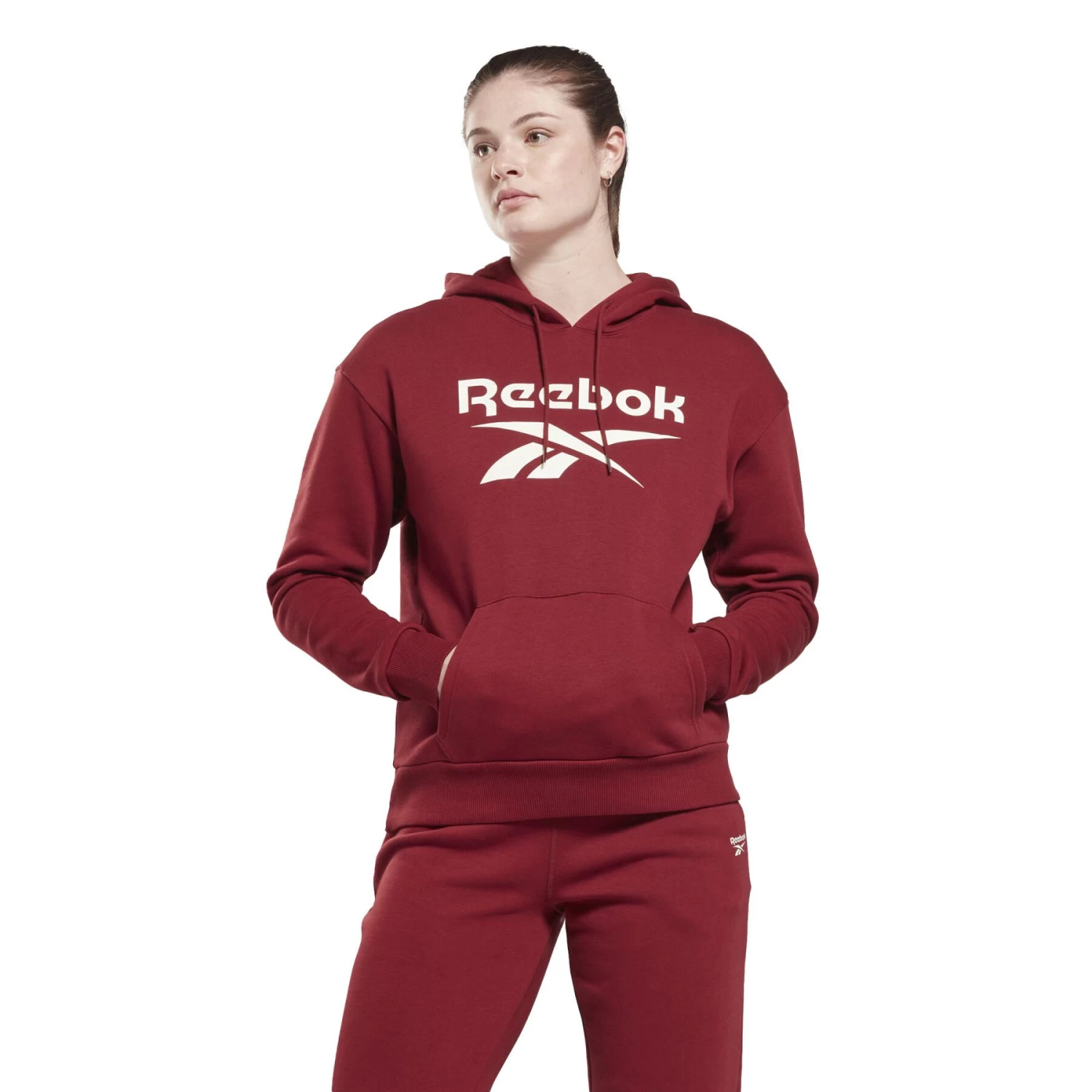 Sweatshirt à Capuche Molleton Femme Reebok Identity Big Logo 4 Sweatshirt à Capuche Molleton Femme Reebok Identity Big Logo – Image 2