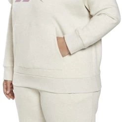 Sweatshirt Polaire à Logo Femme Reebok Identity GT 12 Sweatshirt Polaire à Logo Femme Reebok Identity GT -Under Armour Boutique reebok hm3904 5 apparel on model detail view 1 white