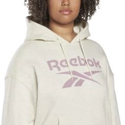 Sweatshirt Polaire à Logo Femme Reebok Identity GT 13 Sweatshirt Polaire à Logo Femme Reebok Identity GT -Under Armour Boutique reebok hm3904 6 apparel on model detail view 2 white