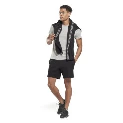 Short Reebok Identity Vector Tape -Under Armour Boutique reebok hs9441 4 apparel on model side view white