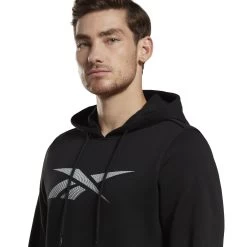 Sweatshirt Reebok Identity Fleece -Under Armour Boutique reebok hy6742 5 apparel on model detail view 1 white
